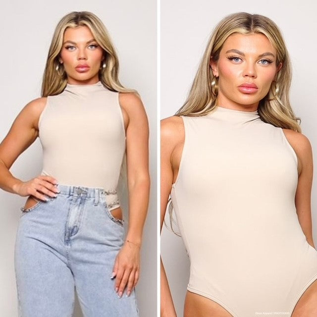 HALF NECK BODYSUIT