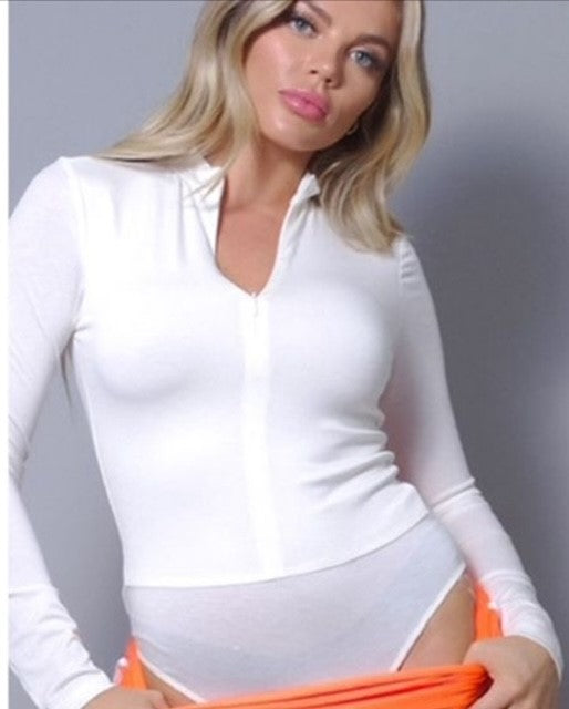 LONG SLEEVE FRONT ZIPPER BODYSUIT