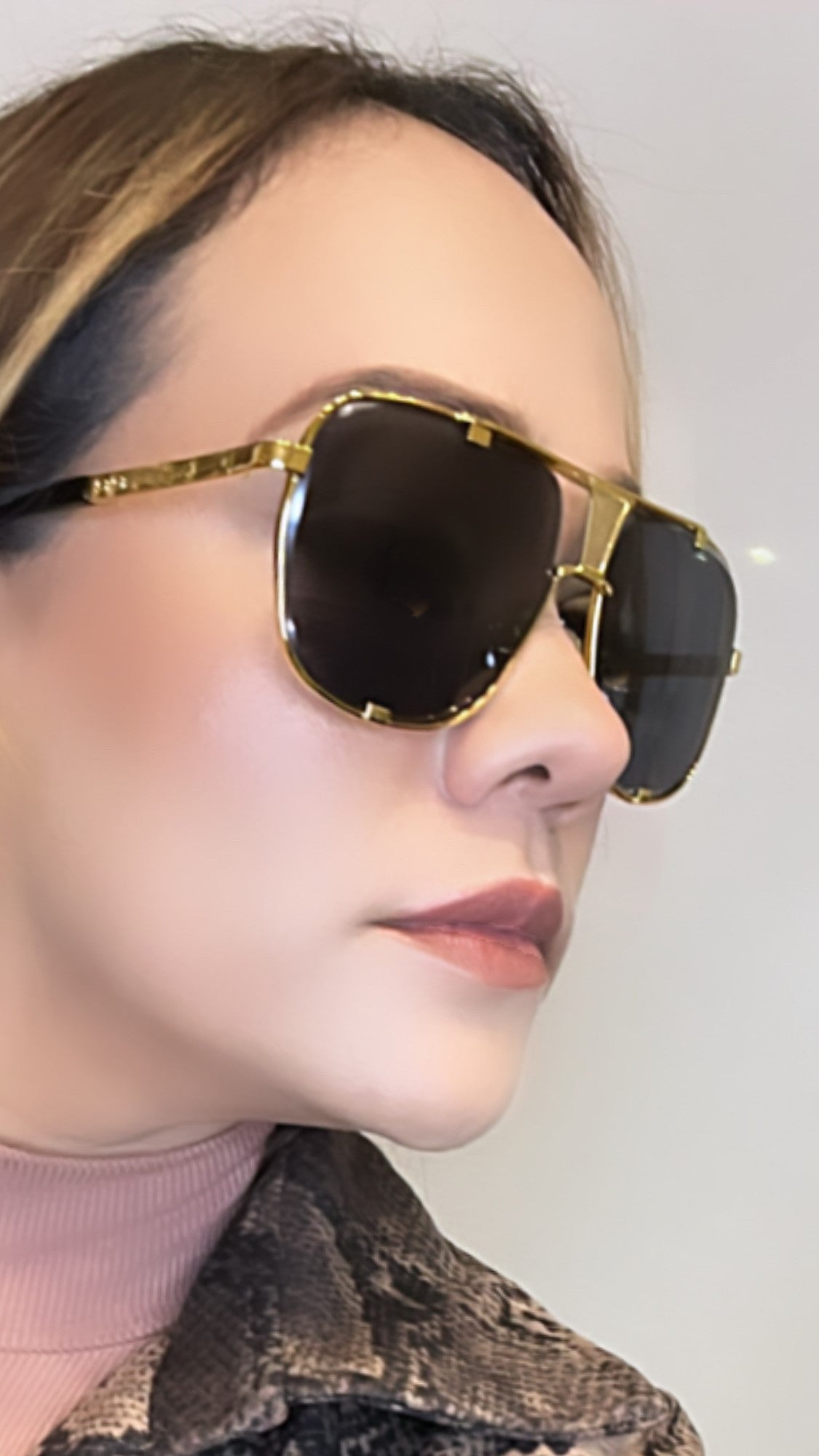 Gold and Black Sunglasses