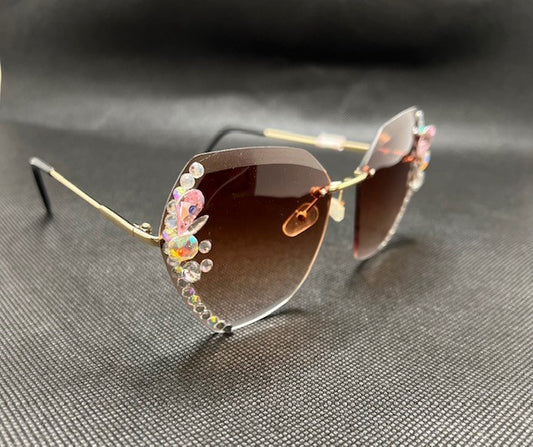 Floral pink sunglasses